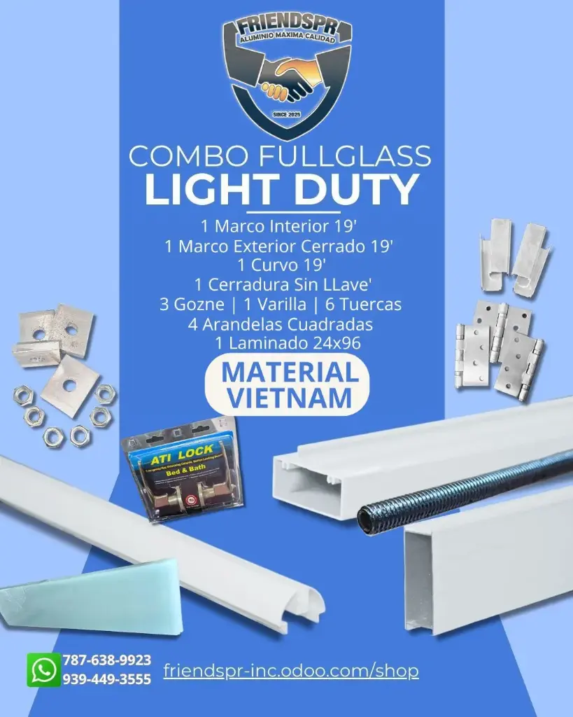 Combo Fullglass LIGHT DUTY Completo