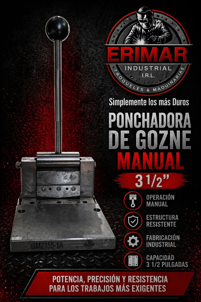 Ponchadora Gozne 3 1/2" Manual