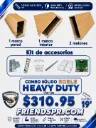HD ROBLE - Combo Solido MELON incluye: 1 marco Interior, 1 marco Exterior, 2 Melones- Todo 19' con Accesorios