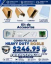 MADERA ROBLE- Combo 3 Piezas con Accesorios y Laminado 24*96 (Vietnam)